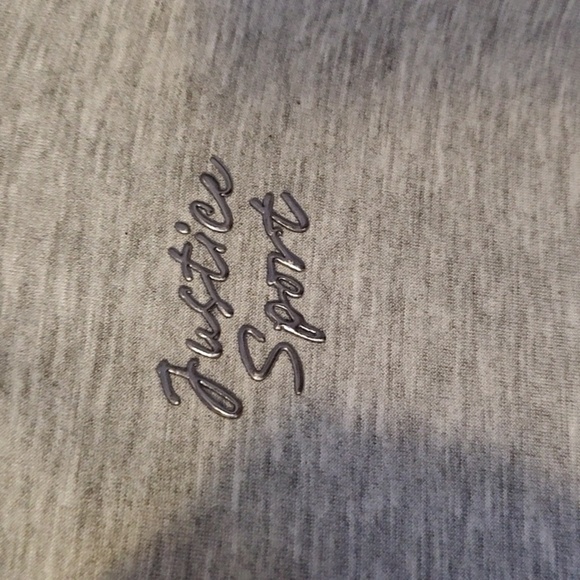 JUSTICE Girl Gray Hoodie with Logo - Picture 4 of 7